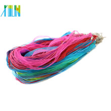 19Inch Organza Ribbon Wax Cord necklace with Lobster Clasp in Stock 100pcs/pack, ZYN0009-mix